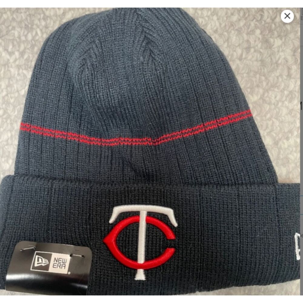 New Era Minnesota Twins MLB Classic Navy Knit Lined Beanie Hat NWT
